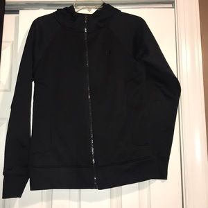 Under Armour black hooded sweatshirt jacket